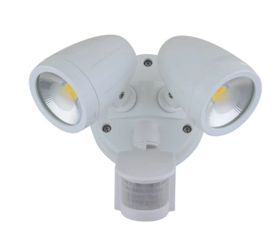 VACCUS Polycarbonate Twin Spotlight with Sensor White